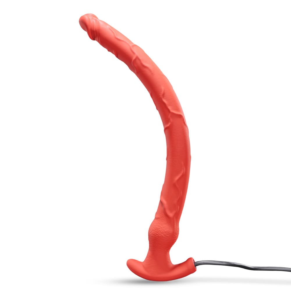 Cannonix-Inflatable-Extra-Long-Anal-Dildo-Red
