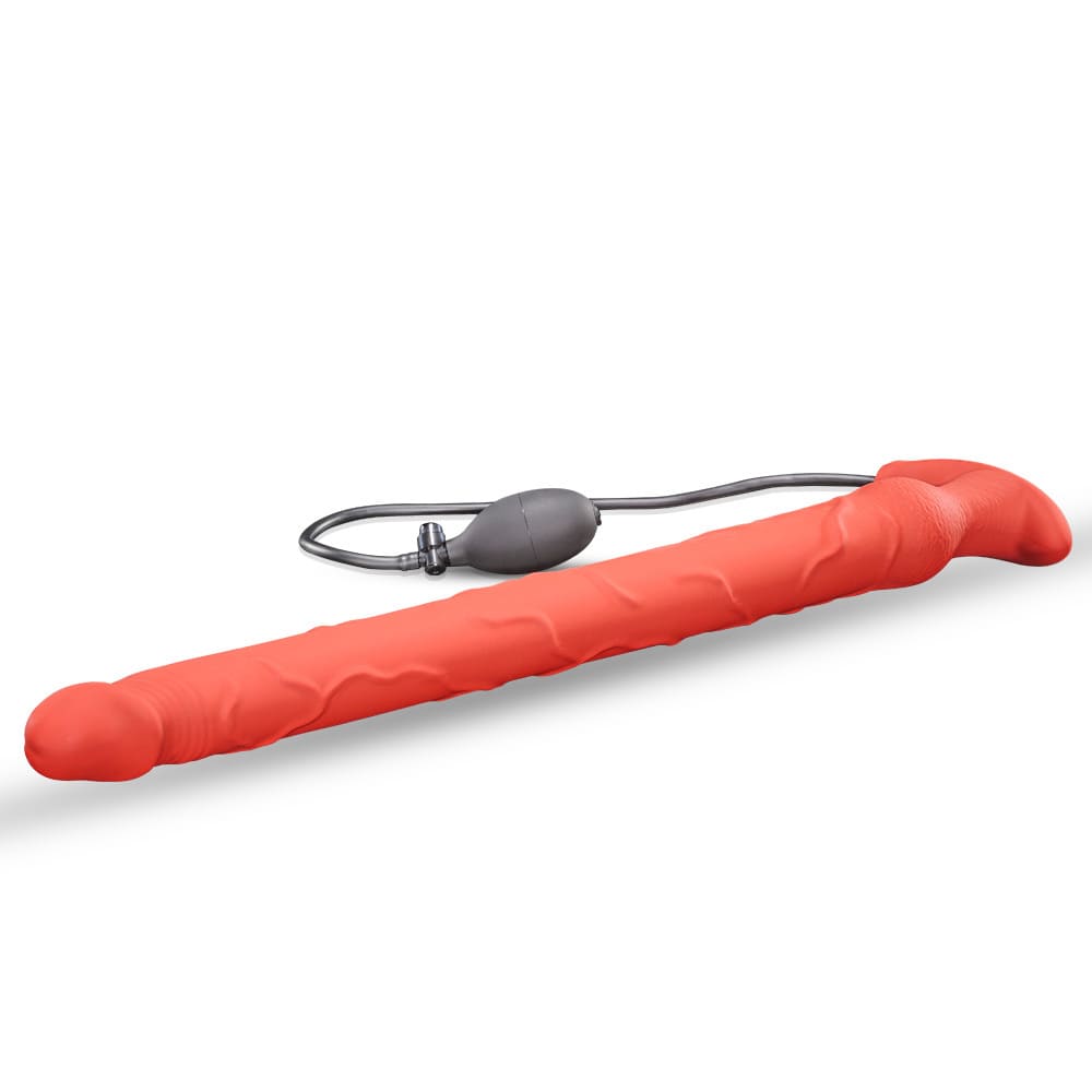 Cannonix-Inflatable-Extra-Long-Anal-Dildo-Red