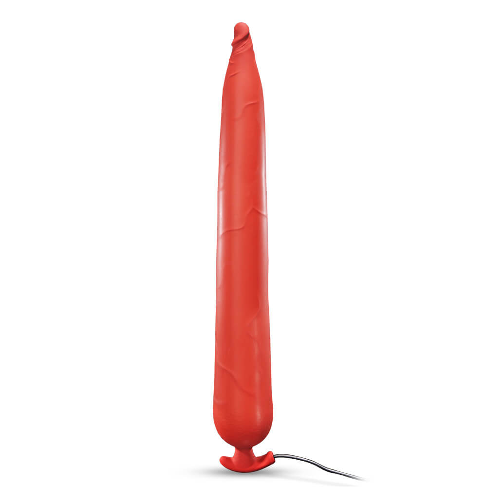 Cannonix-Inflatable-Extra-Long-Anal-Dildo-Red