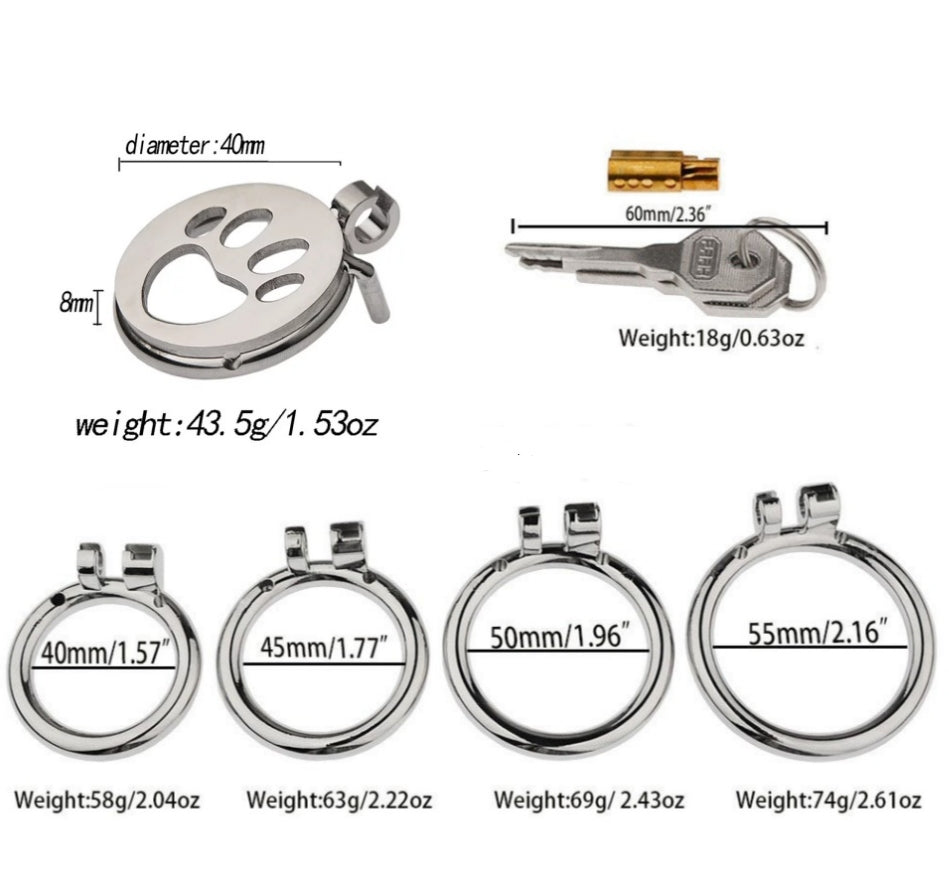 Cat’s Paw – Flat Chastity Cage