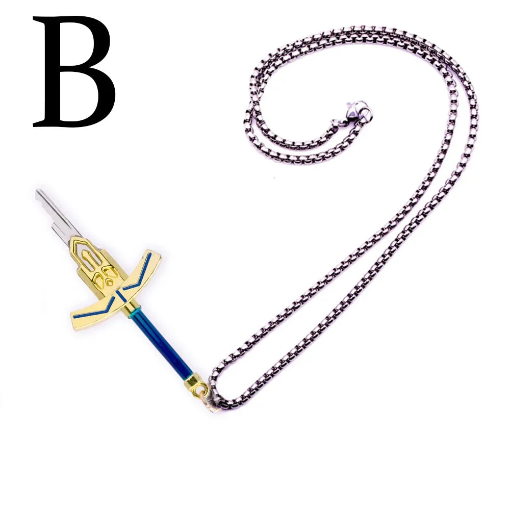 Holy Sword Key Necklace for Chastity Cages – Fantasy Anime Sword Key Accessory