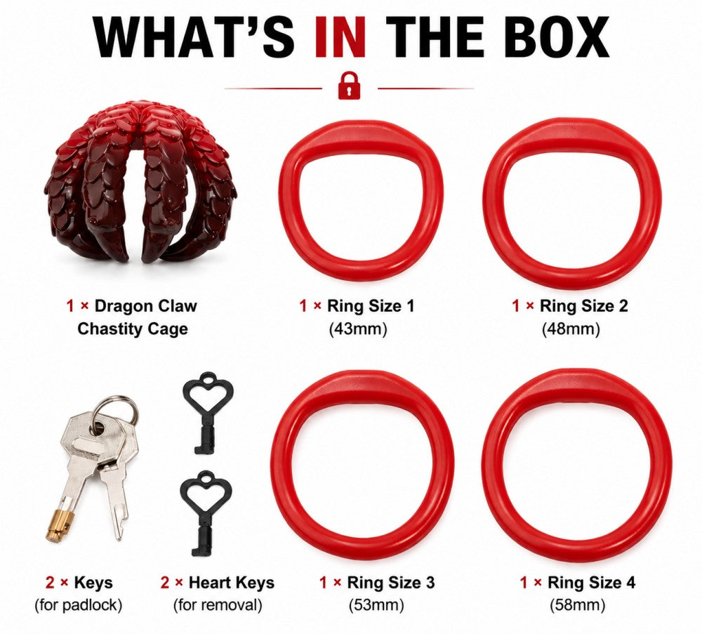 Dragon Claw Chastity Cage