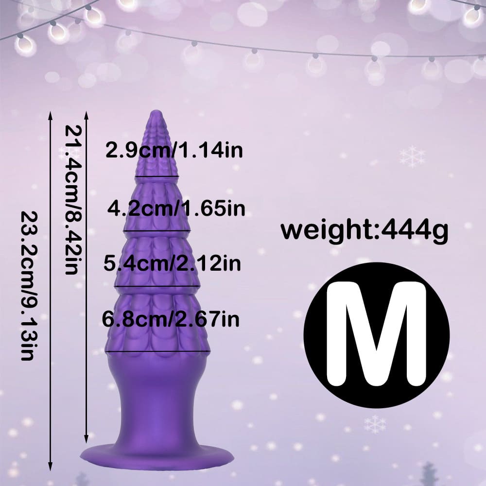 Christmas-Tree-Dildo-Silicone-Butt-Plug-with-Unique-Layered-Design-3-Sizes_13