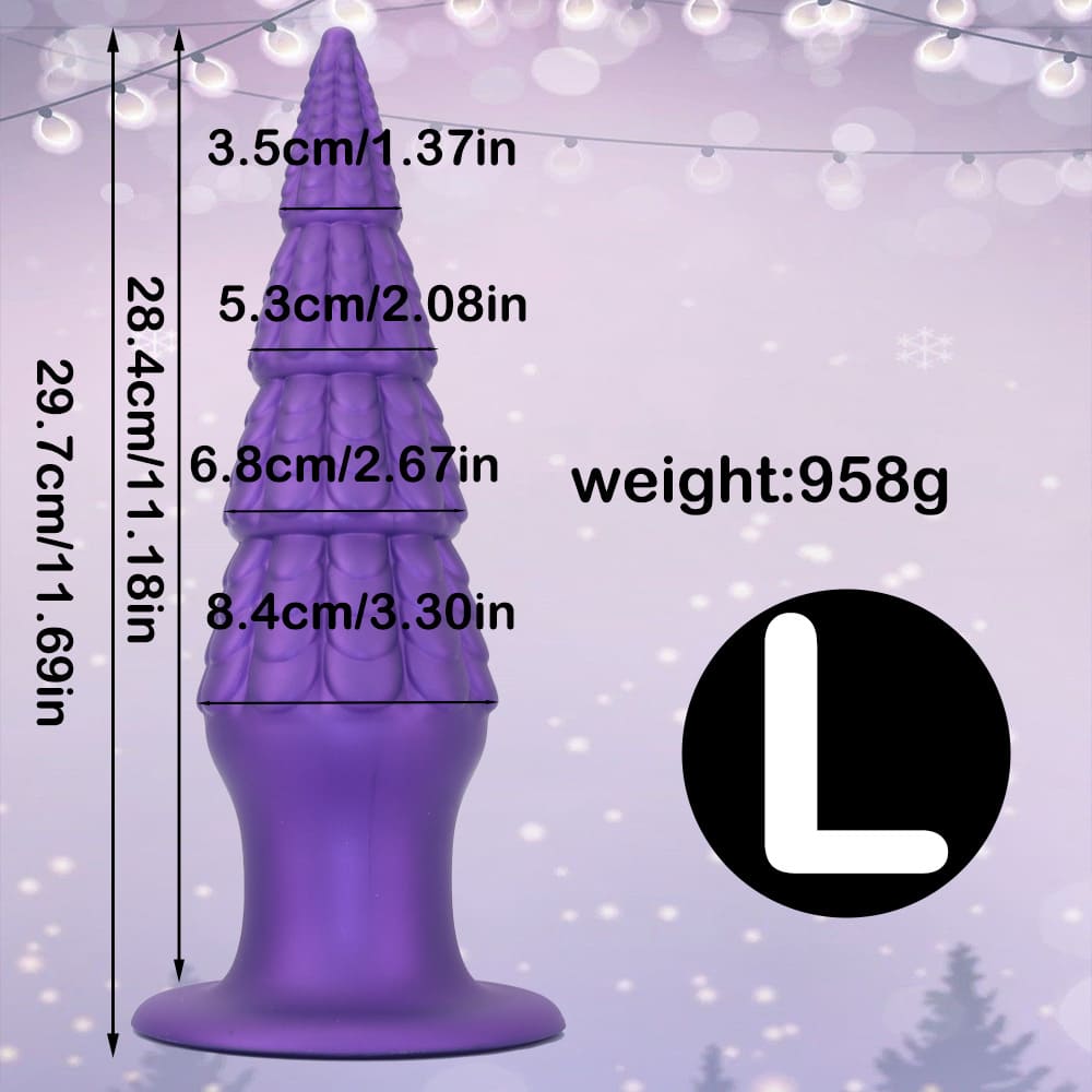 Christmas-Tree-Dildo-Silicone-Butt-Plug-with-Unique-Layered-Design-3-Sizes_14