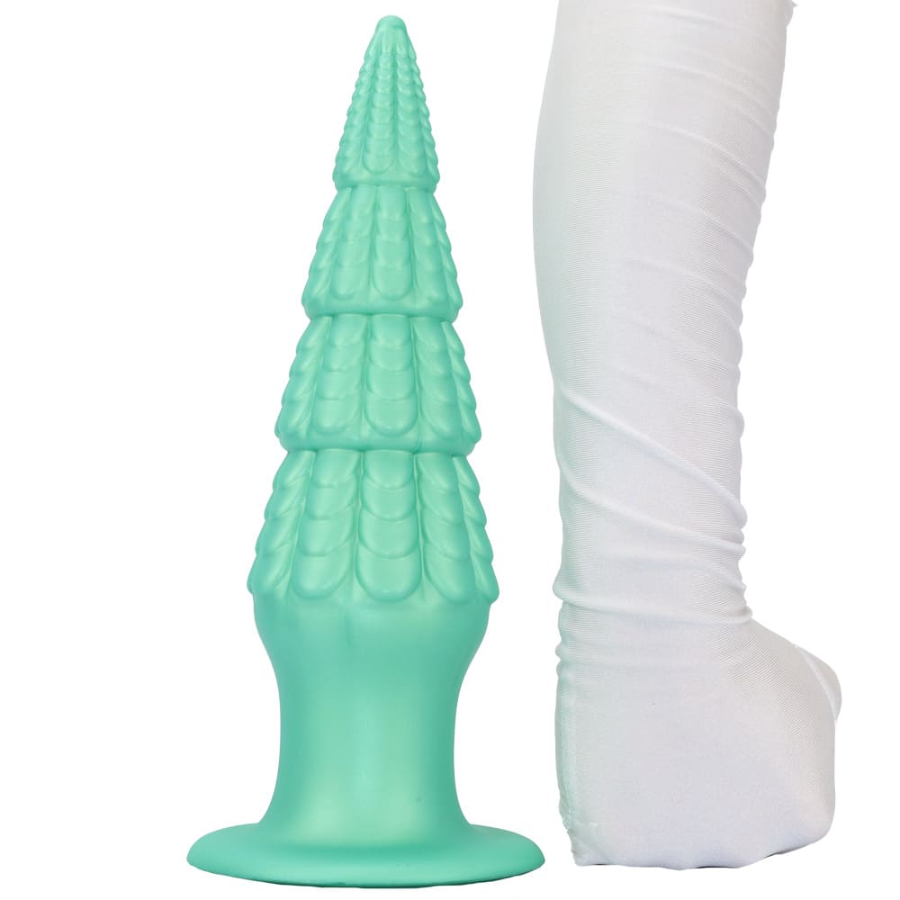 Christmas-Tree-Dildo-Silicone-Butt-Plug-with-Unique-Layered-Design-3-Sizes_6