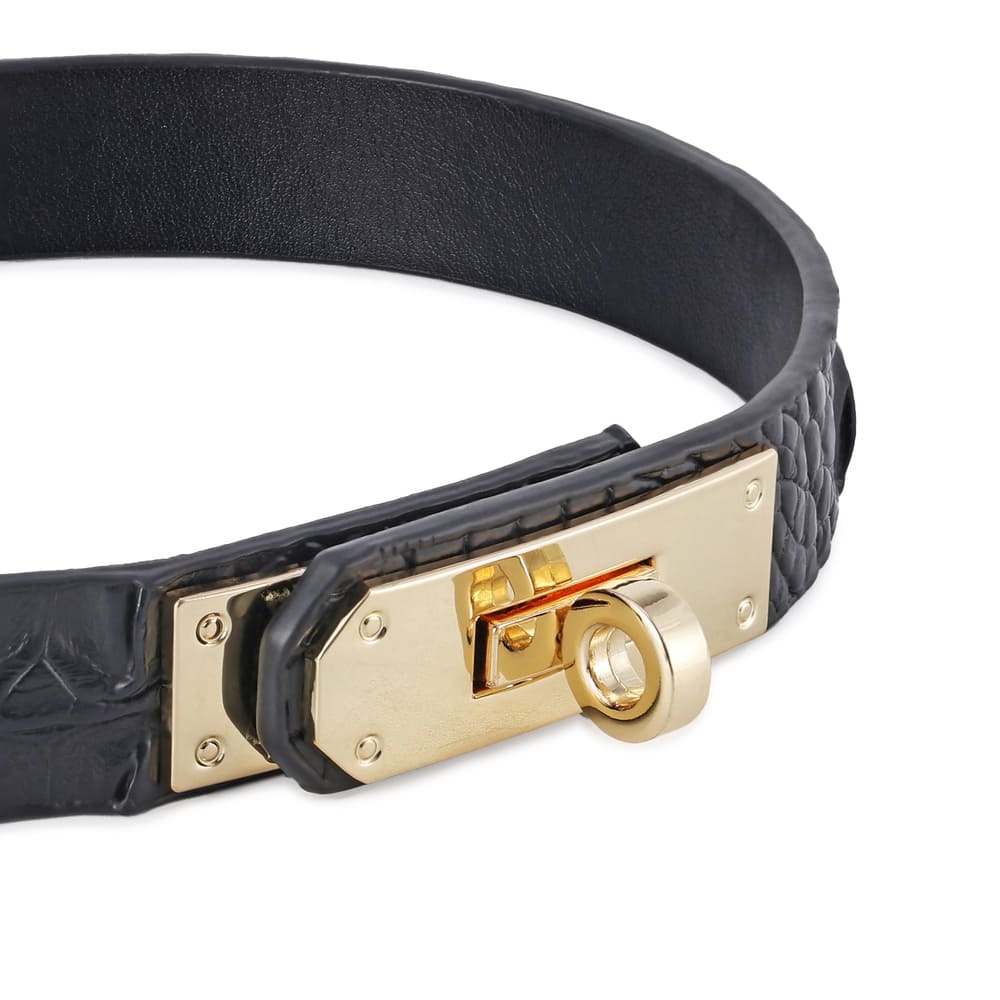 Crocodile Tears - BDSM Leather Collar