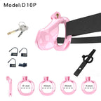 Resin Labia Chastity Lock with Perforated Design for Belt Use