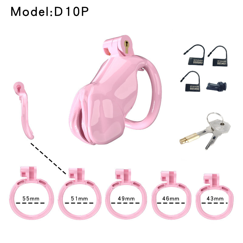 Resin Labia Chastity Lock with Perforated Design for Belt Use