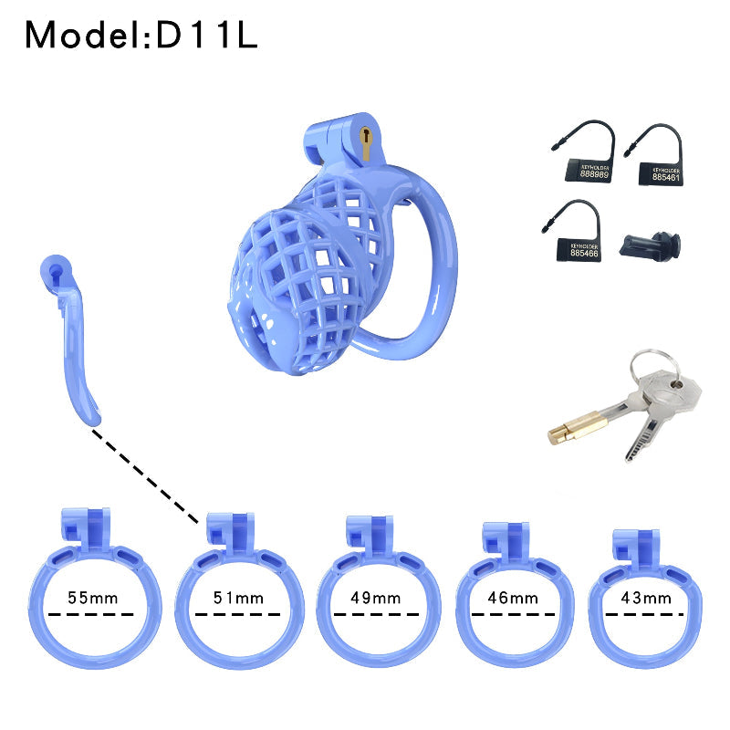 Mesh Ventilated Labia Chastity Cage – Multiple Sizes for All-Day Comfort