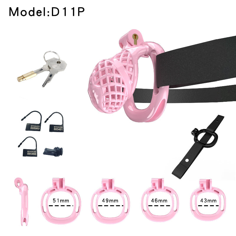 Mesh Ventilated Labia Chastity Cage – Multiple Sizes for All-Day Comfort