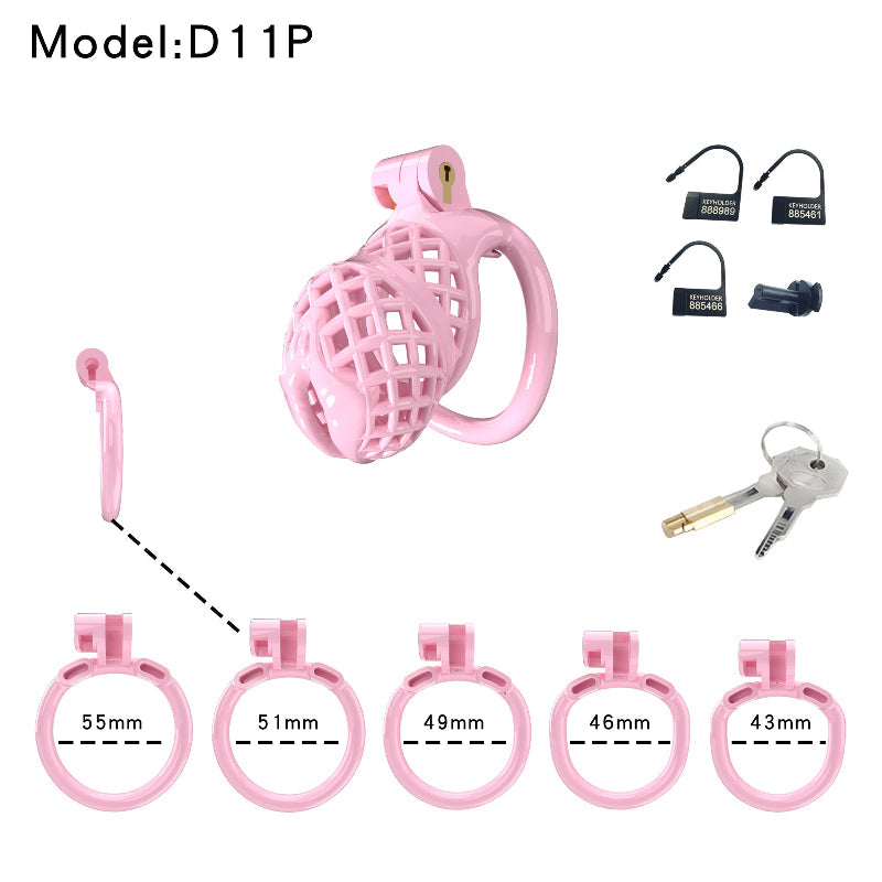 Mesh Ventilated Labia Chastity Cage – Multiple Sizes for All-Day Comfort