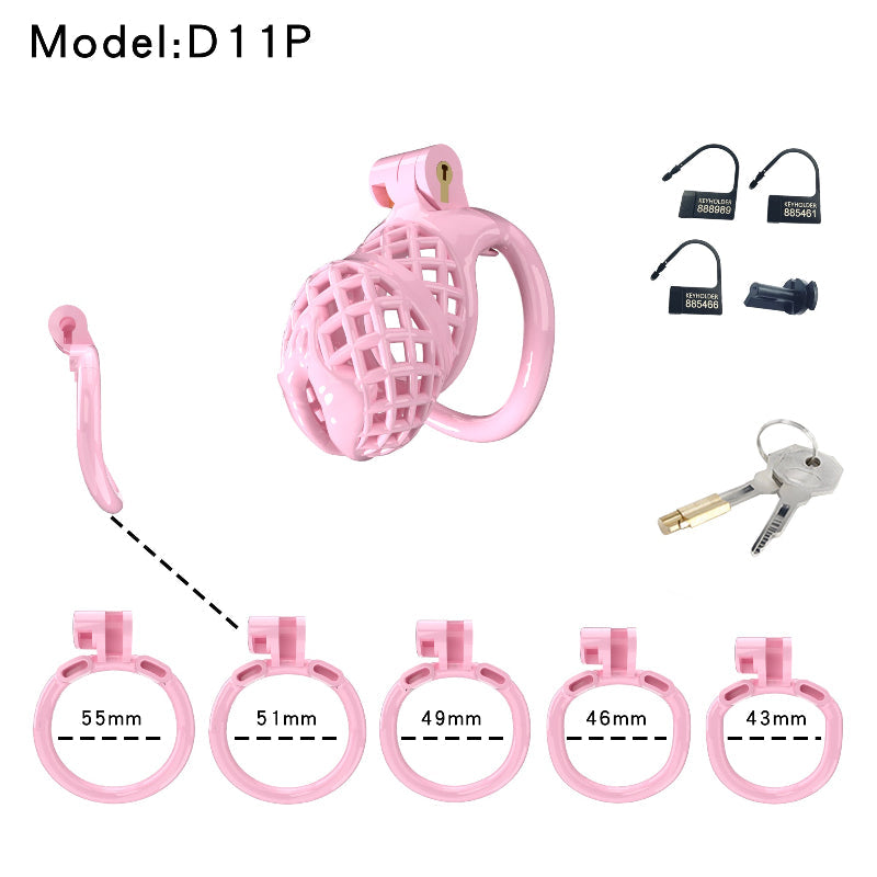 Mesh Ventilated Labia Chastity Cage – Multiple Sizes for All-Day Comfort
