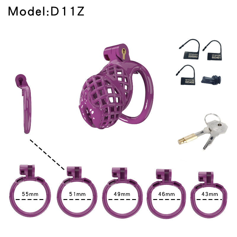 Mesh Ventilated Labia Chastity Cage – Multiple Sizes for All-Day Comfort