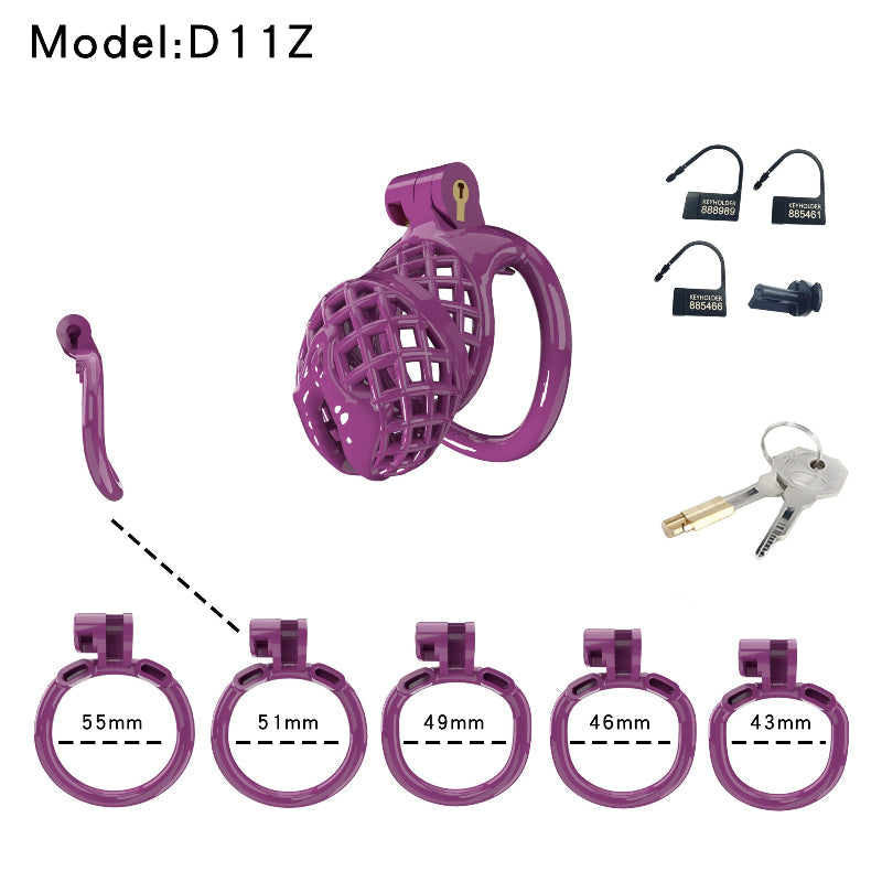 Mesh Ventilated Labia Chastity Cage – Multiple Sizes for All-Day Comfort
