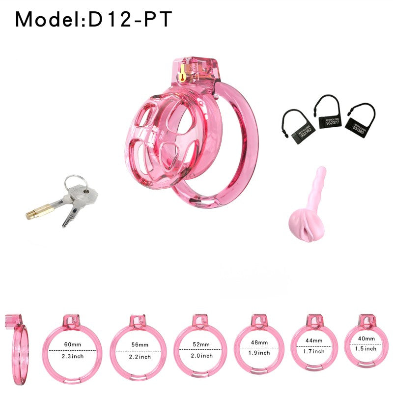 Soft Cobra Chastity Cage Set – Flexible Silicone Cobra Cage with 6 Rings & Lock System