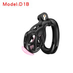 3D Printed Male Chastity Cage with Lock & 5 Rings – Resin Virginity Device with Strap for Men