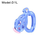 Blue Viper Chastity Cage – 5 Sizes, Wearable Base Ring, Sleek Snake Design