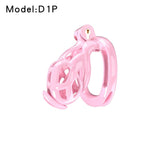 Pink Viper Chastity Cage – 5 Sizes Available, Wearable Base Ring Design