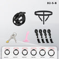 Hollow Design Chastity Cage | Adjustable Ring Locking Device with Harness Strap (D2)