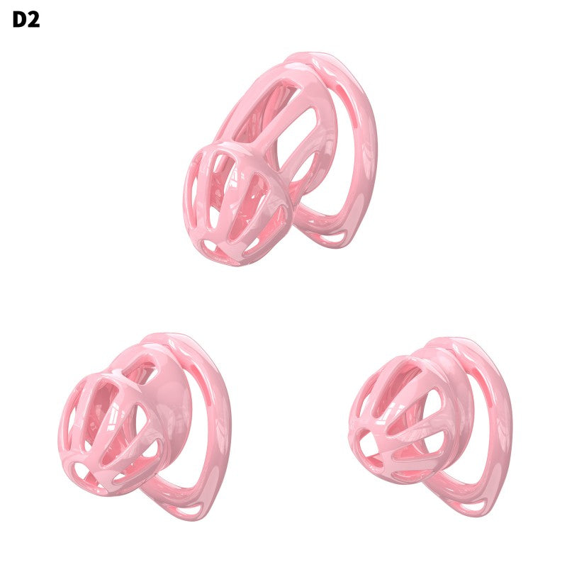 Hollow Design Chastity Cage | Adjustable Ring Locking Device with Harness Strap (D2)