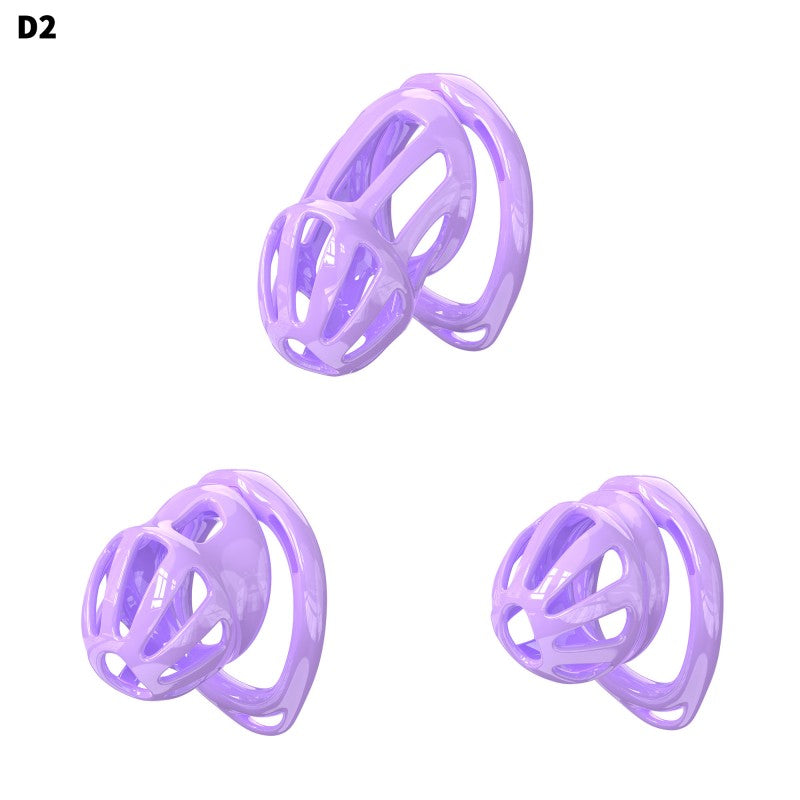 Hollow Design Chastity Cage | Adjustable Ring Locking Device with Harness Strap (D2)
