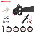 3D Printed Male Chastity Cage – Resin Lock with Strap & Perforated Ring Design for Men