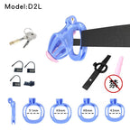 3D Printed Male Chastity Cage – Resin Lock with Strap & Perforated Ring Design for Men