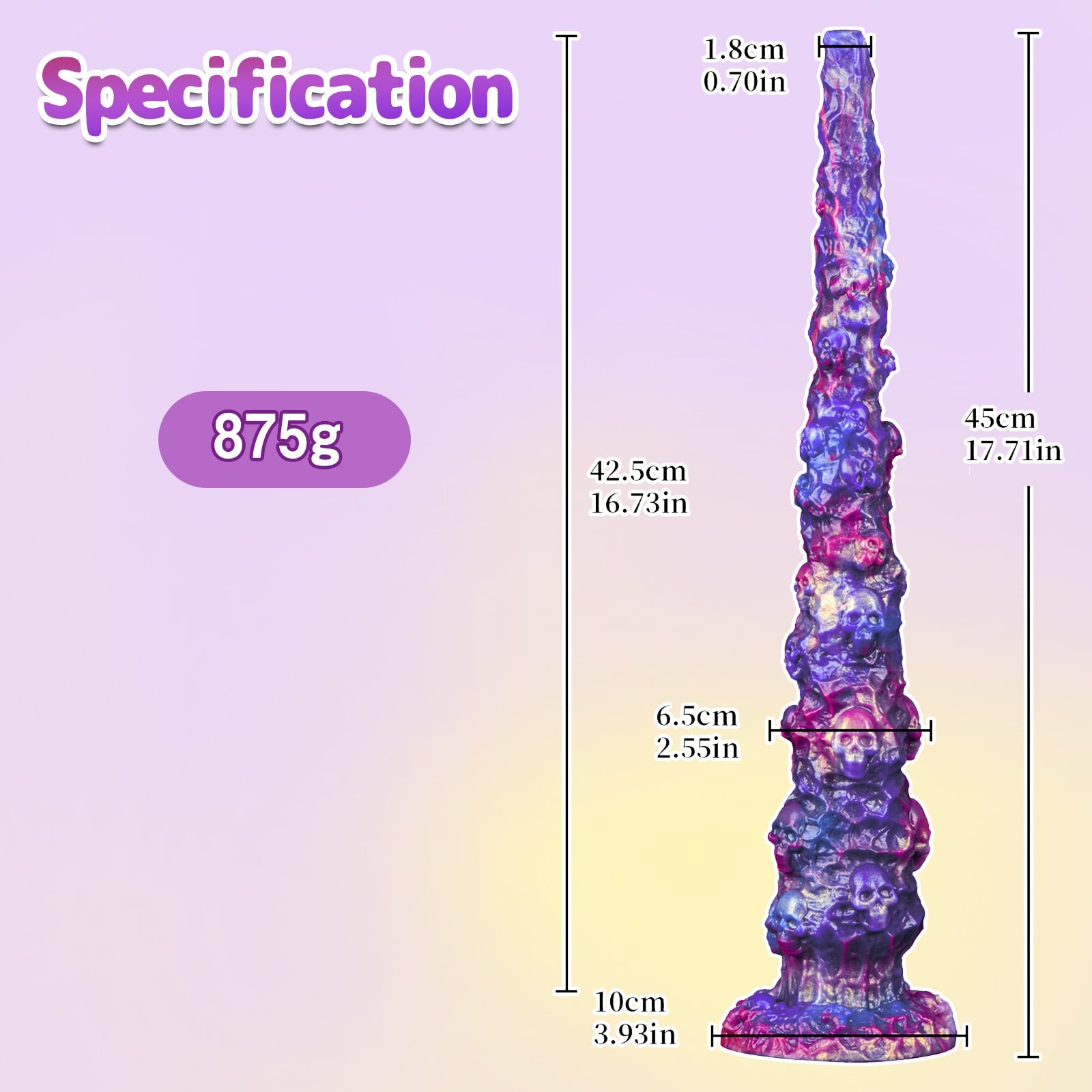 Flexible Camera Dildo Long Tentacle Texture Novelty Toy with Visual Phone App Connection
