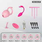 Adjustable Chastity Cage with Removable Silicone Studs | Remote Plug Compatible Locking Device