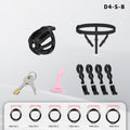 Honeycomb Mesh Adjustable Chastity Cage with Harness Strap (D4)