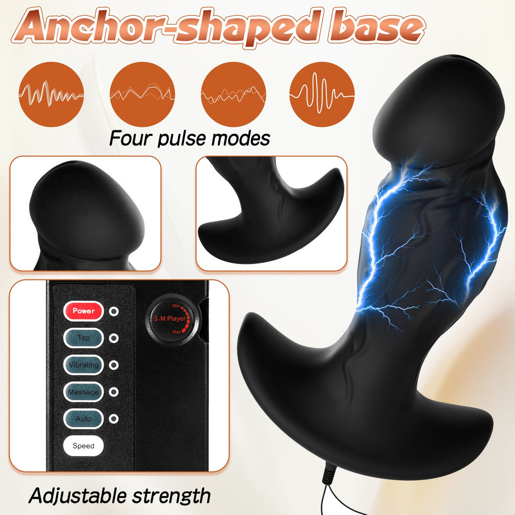 Electro-Stim Vibrating Prostate Massager with Remote Control