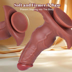Platinum Silicone Knot Dildo – Fantasy Monster with Suction Cup & T-Base | Domlust