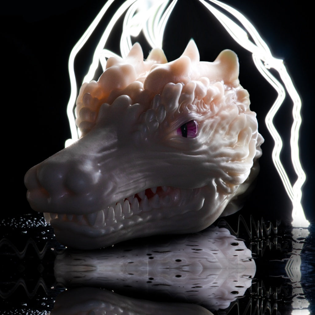 White Dragon Torso Pocket Pussy – Fantasy Oral Silicone Masturbator | Domlust Fetish