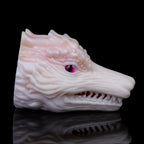 White Dragon Torso Pocket Pussy – Fantasy Oral Silicone Masturbator | Domlust Fetish