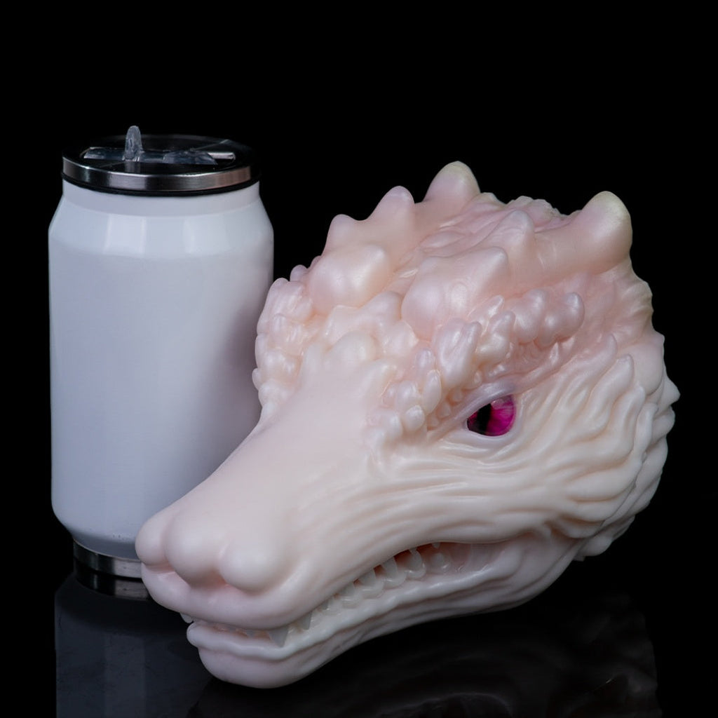 White Dragon Torso Pocket Pussy – Fantasy Oral Silicone Masturbator | Domlust Fetish