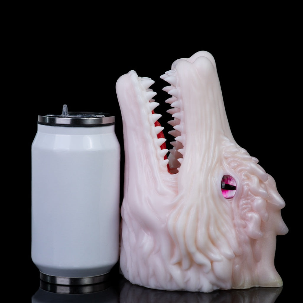 White Dragon Torso Pocket Pussy – Fantasy Oral Silicone Masturbator | Domlust Fetish