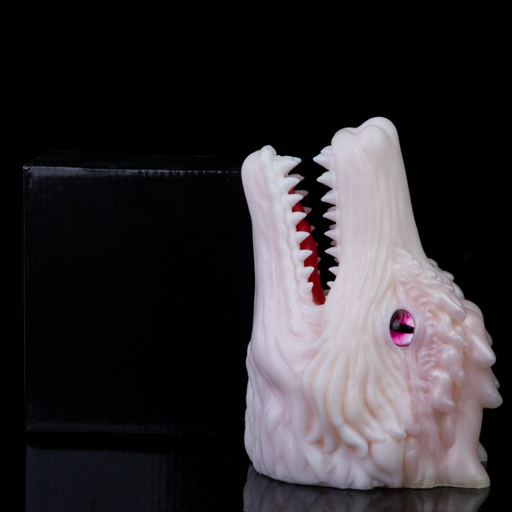 White Dragon Torso Pocket Pussy – Fantasy Oral Silicone Masturbator | Domlust Fetish