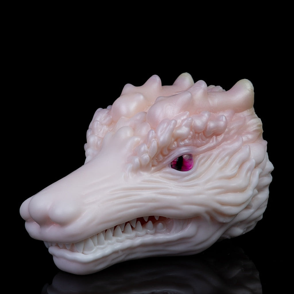 White Dragon Torso Pocket Pussy – Fantasy Oral Silicone Masturbator | Domlust Fetish