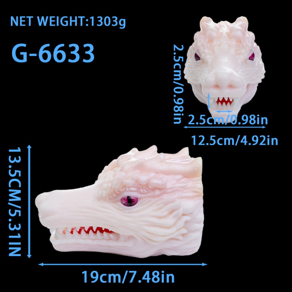 White Dragon Torso Pocket Pussy – Fantasy Oral Silicone Masturbator | Domlust Fetish