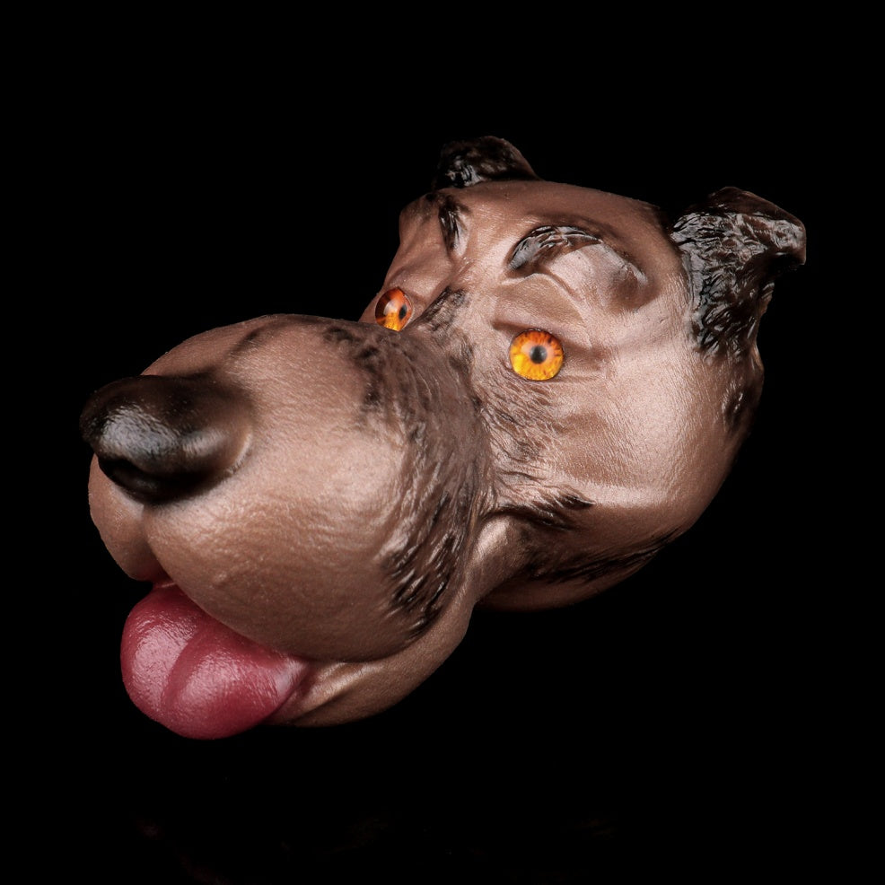 Loyal Dog Milo – Fantasy Animal Head Pocket Pussy | Blowjob Masturbator | Platinum Silicone