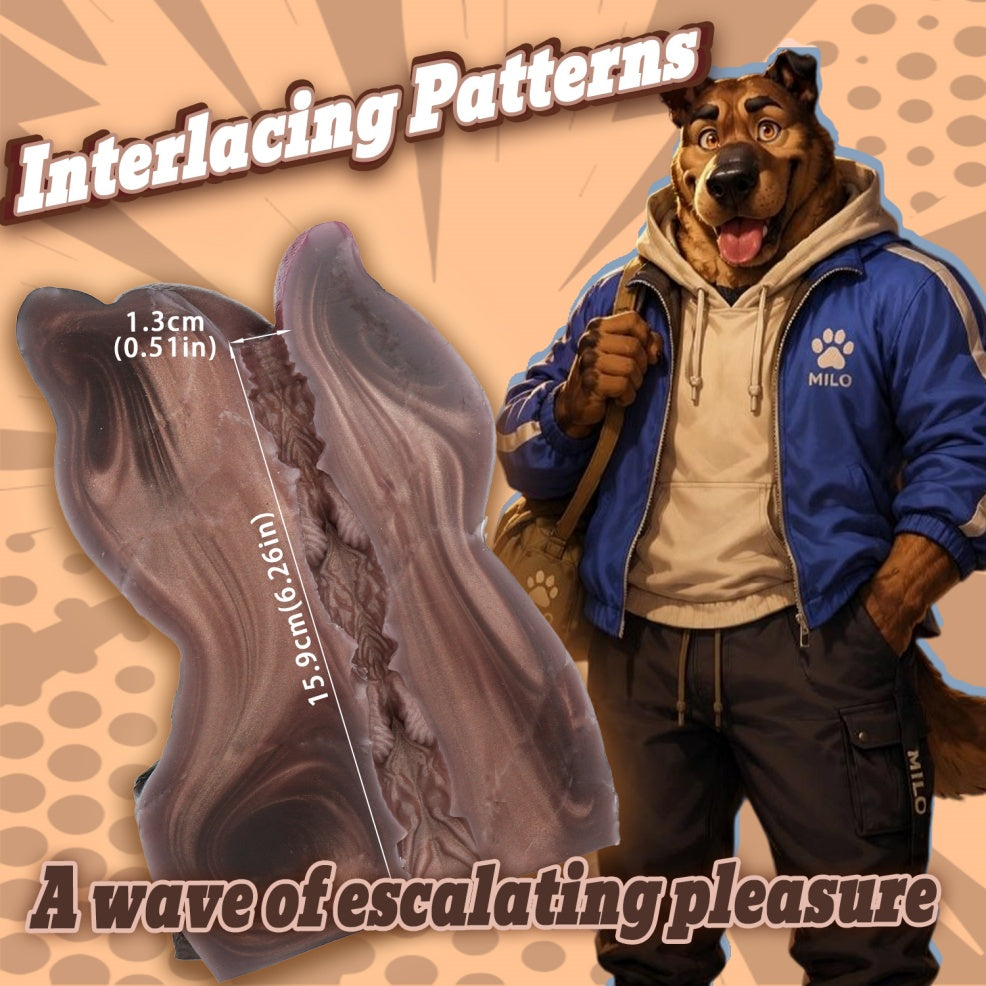 Loyal Dog Milo – Fantasy Animal Head Pocket Pussy | Blowjob Masturbator | Platinum Silicone