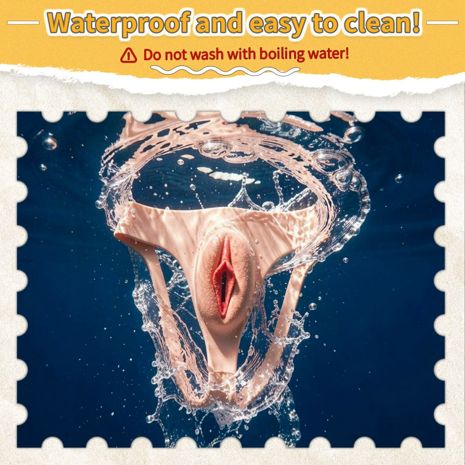 Femboy Silicone Pussy Pants – Realistic Fake Vagina Underwear | Platinum Silicone