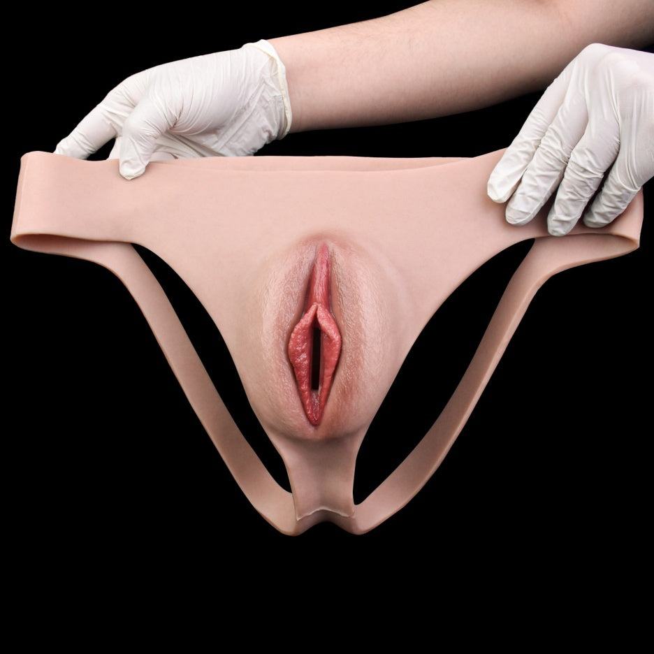 Femboy Silicone Pussy Pants – Realistic Fake Vagina Underwear | Platinum Silicone