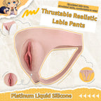 Femboy Silicone Pussy Pants – Realistic Fake Vagina Underwear | Platinum Silicone