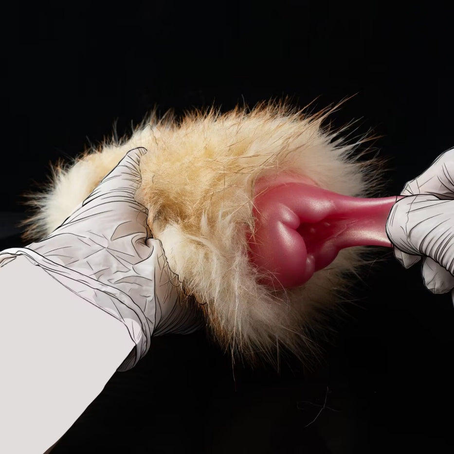 Lop Rabbit Furry Pocket Pussy – Removable Fur Animal Masturbator