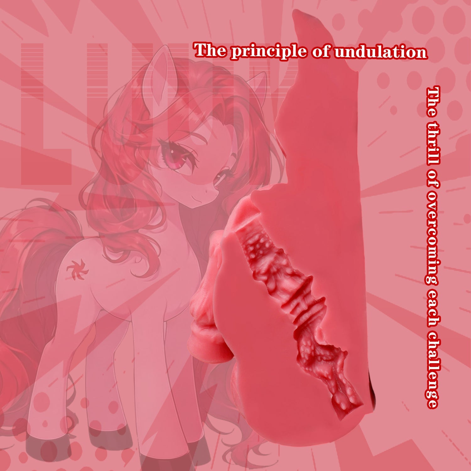 Dual-Channel Horse Pussy Mini Sex Doll — Furry Fantasy Pocket Stroker for Men