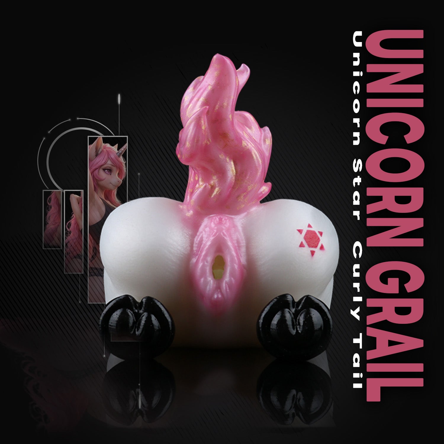 Unicorn Grail Fantasy Horse Torse Sex Doll – Platinum Silicone Animals Pussy Stroker for Immersive Solo Play