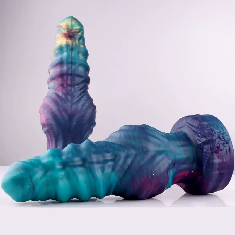 Domlust Horse Dildo – Giant Silicone Fantasy Dildo with Spiral & Knot for Extreme Fullness