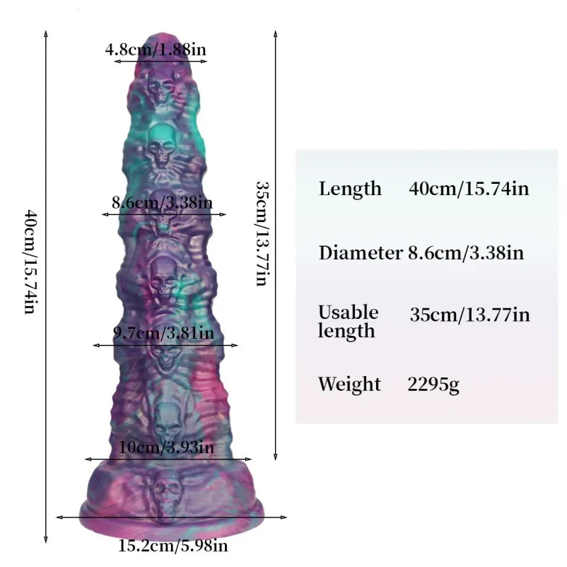 Domlust Horse Dildo – Giant Silicone Fantasy Dildo with Spiral & Knot for Extreme Fullness