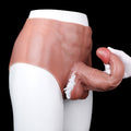 Squirting BBC Cock Sleeve Panty — Platinum Silicone Penis Extender Sheath for Couples Seeking Bigger & Thicker